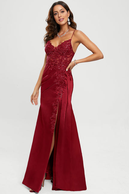 Robe Fourreau Sirène Satinée - gallery 6