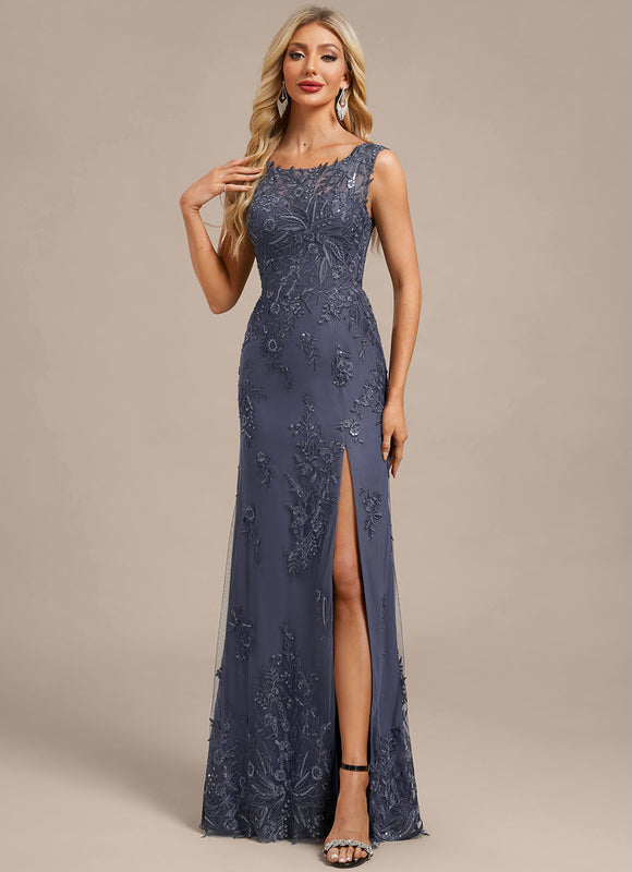 Robe Fourreau Longue Élégante Brodée - gallery 6