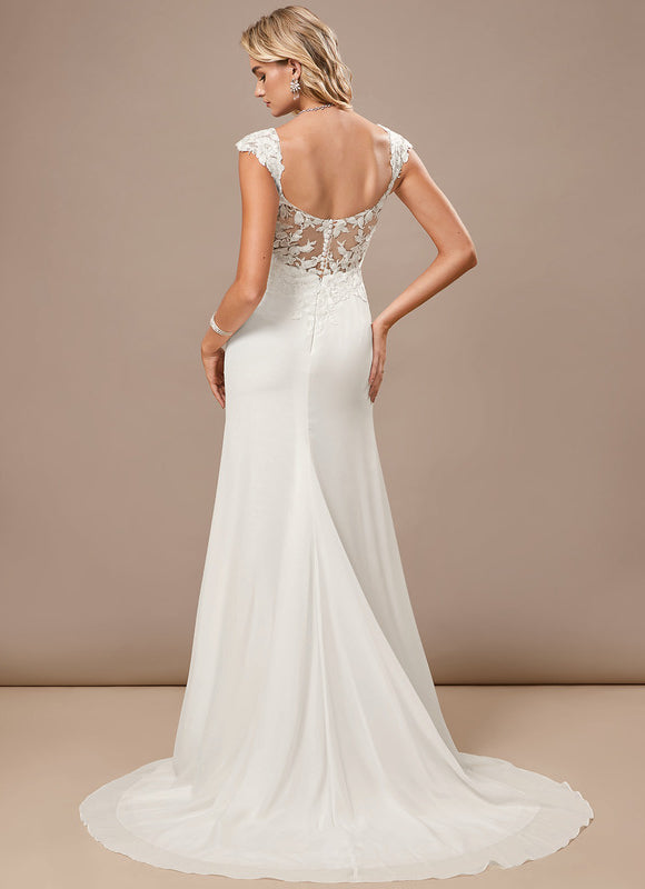 Robe Mariee Fourreau Dentelle - gallery 6