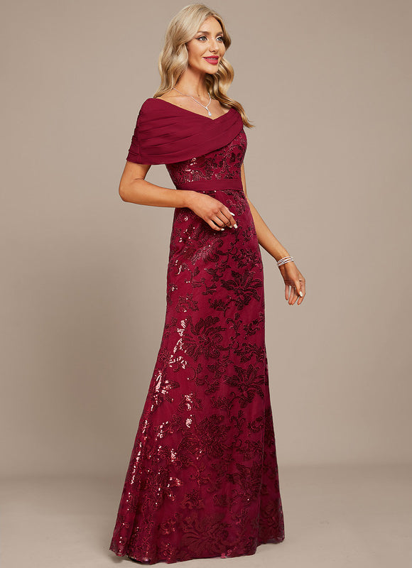Robe Fourreau Bordeaux Glamour - gallery 5