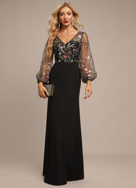 Robe Fourreau Florale Transparente