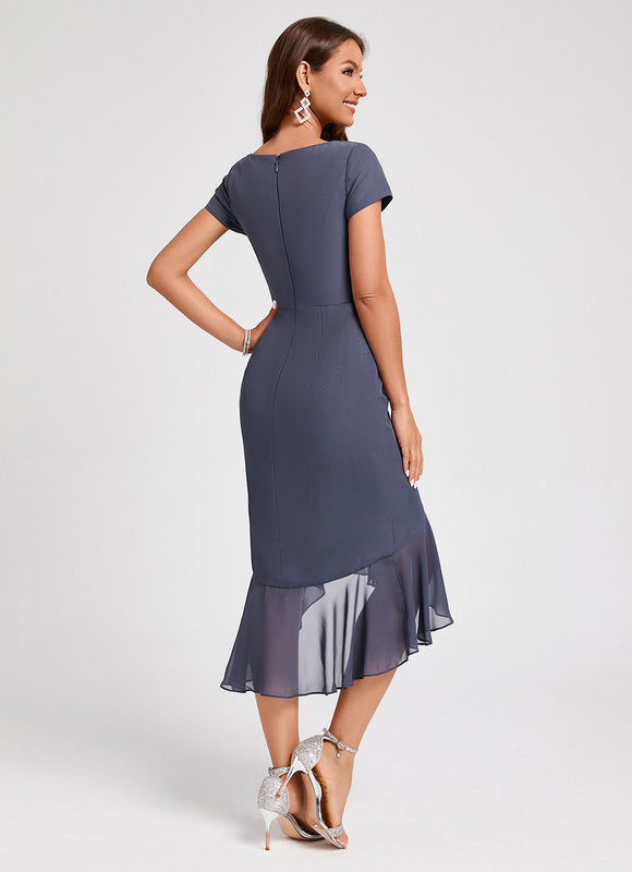 Robe Fourreau Élégance Ondulante - gallery 1