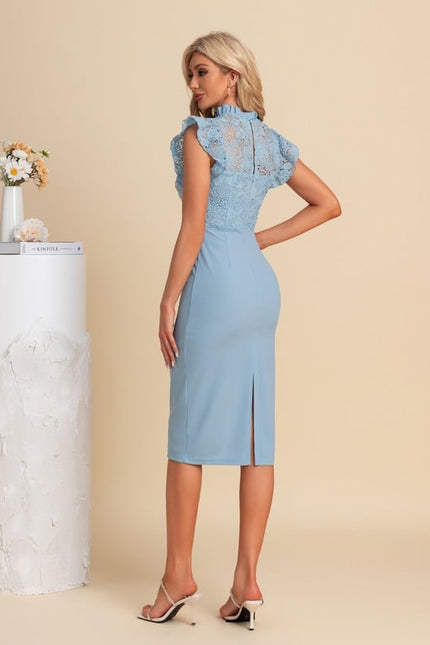 Robe Fourreau Bleu Roi - gallery 1
