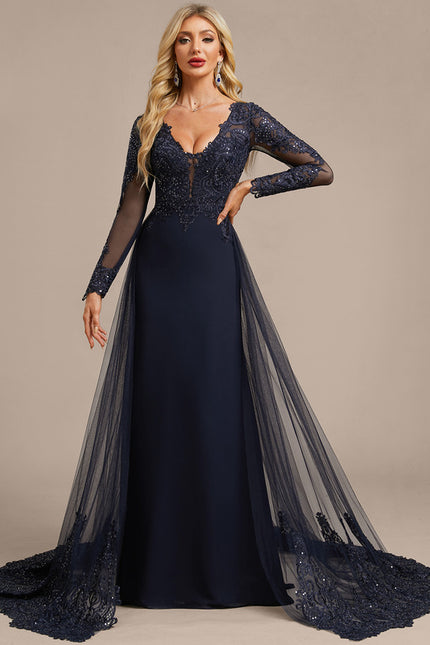 Robe Fourreau Navy - gallery 1