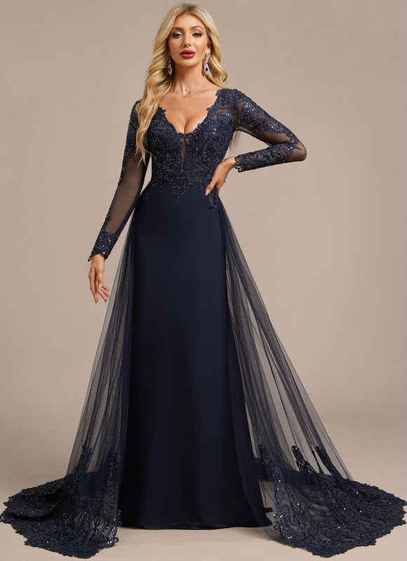 Robe Fourreau Navy - gallery 1