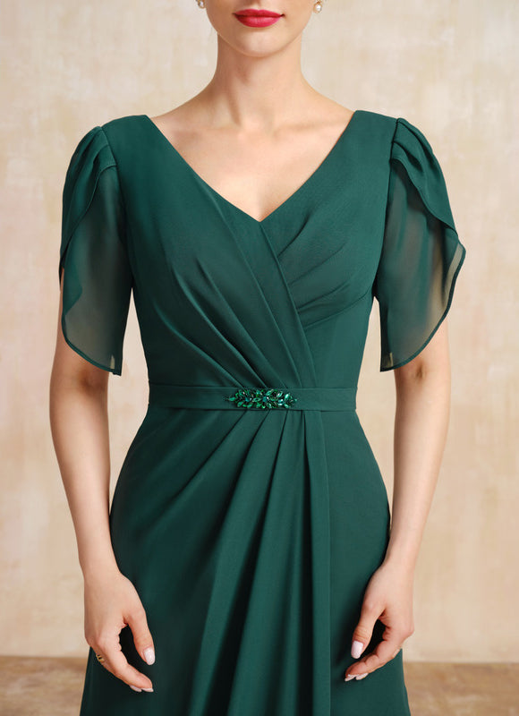Robe Fourreau Émeraude Élégante - gallery 6