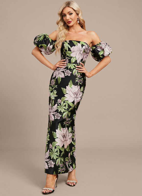 Robe Fourreau Florale Ajustée