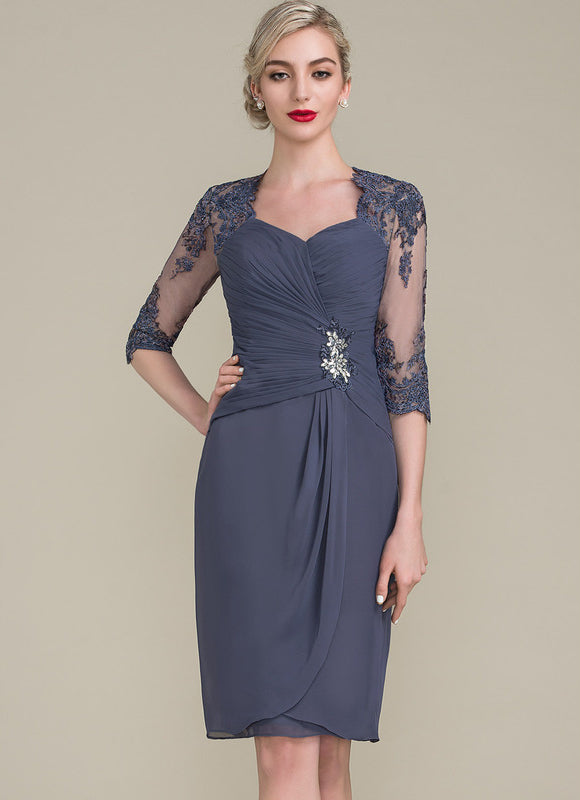 Robe Fourreau Élégance Chiffon - gallery 3
