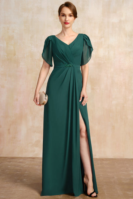 Robe Fourreau Émeraude Élégante - gallery 1