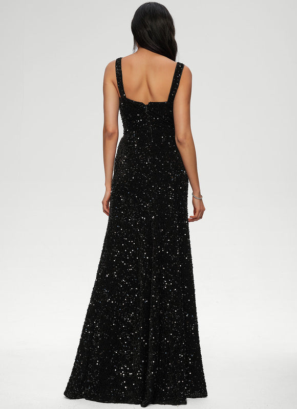 Robe Fourreau De Soirée Scintillante - gallery 4