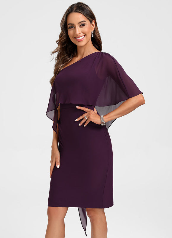 Robe Fourreau Volant - gallery 1