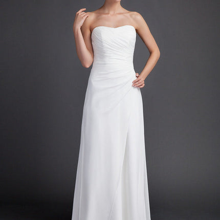 Robe Fourreau Aérienne Blanche