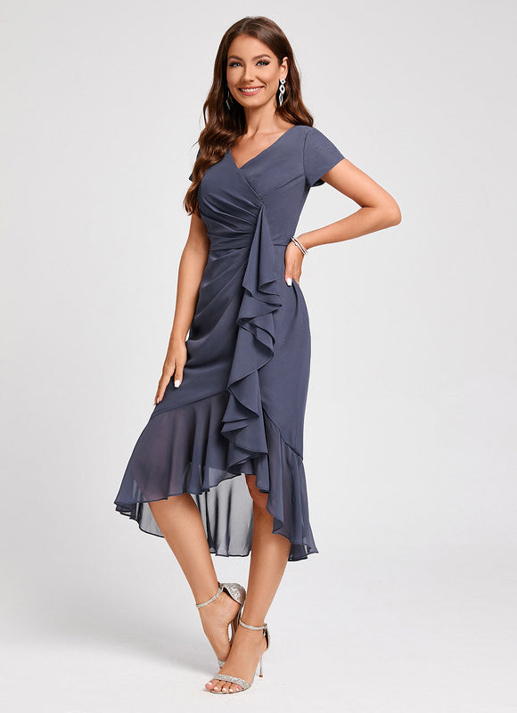 Robe Fourreau Élégance Ondulante - gallery 4