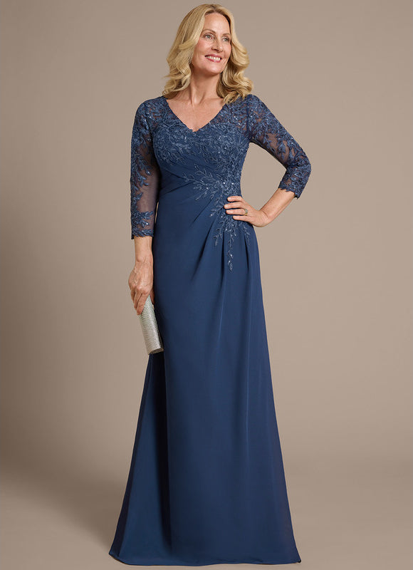 Robe Fourreau Élégante Marine