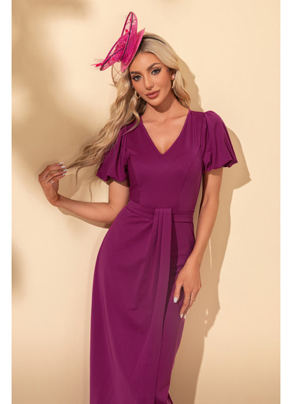 Robe Fourreau Fushia - gallery 5