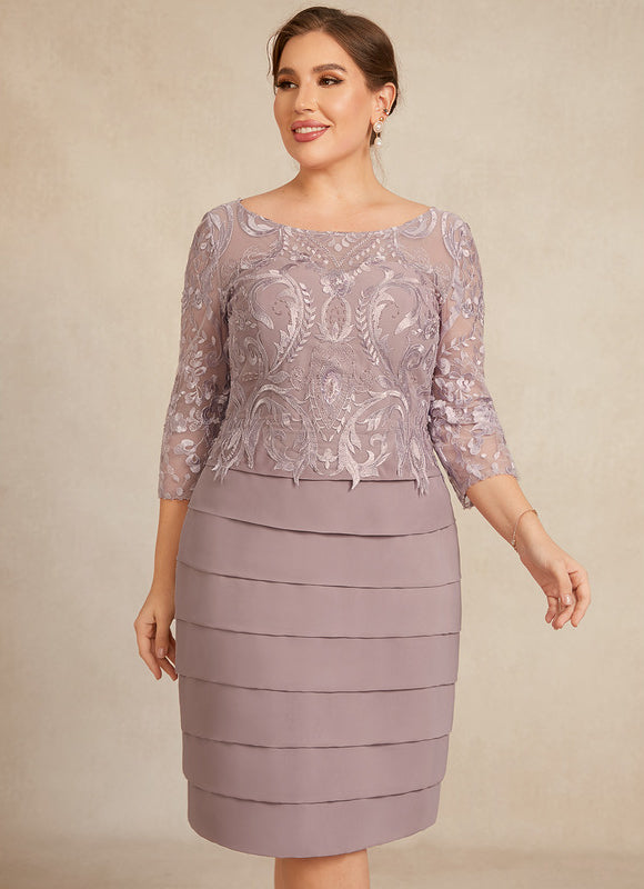 Robe Fourreau Lilas Élégante - gallery 9