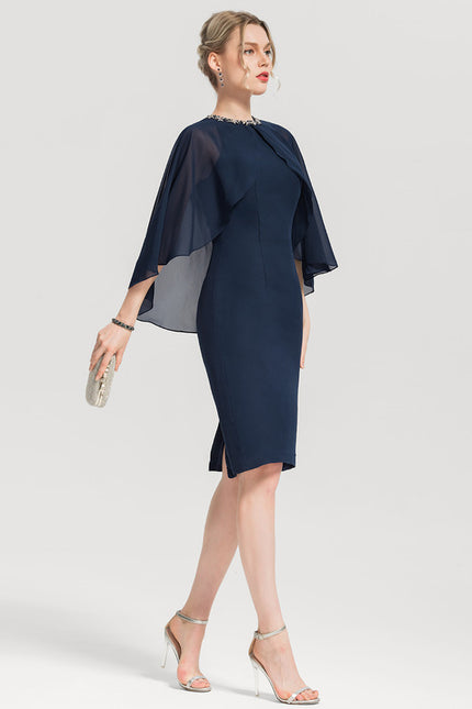 Robe Fourreau Velours Nocturne - gallery 5