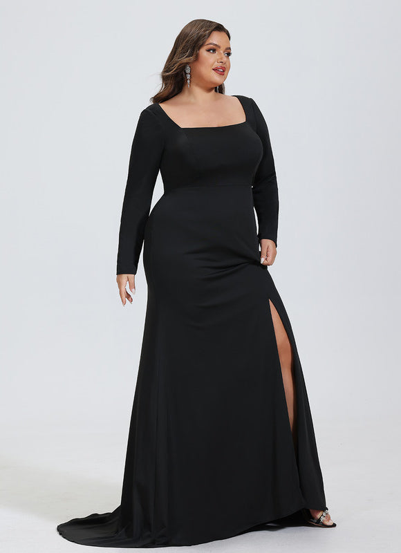Robe Fourreau Noire Sophistiquée - gallery 8