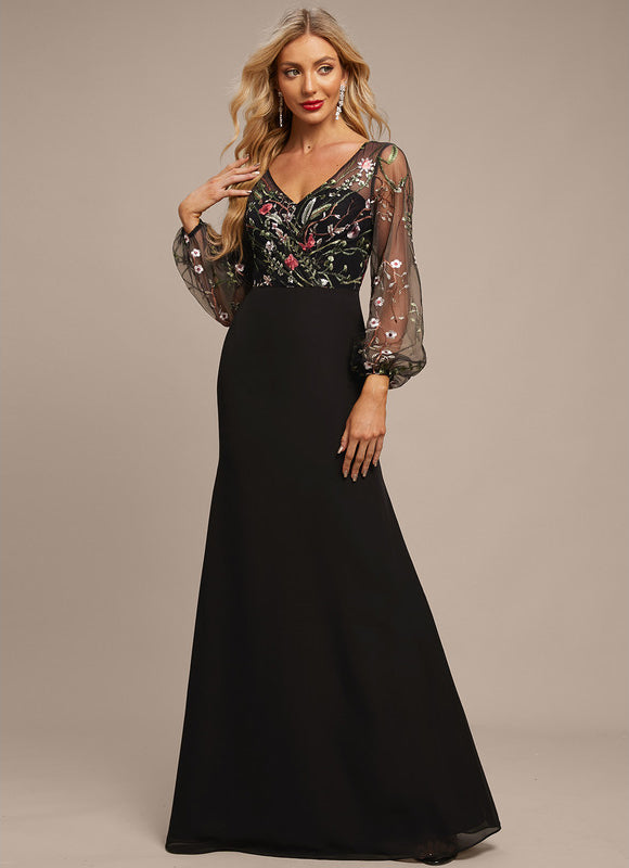 Robe Fourreau Florale Transparente - gallery 2