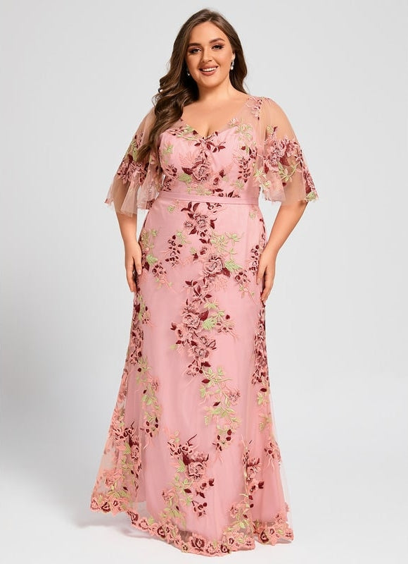 Robe Fourreau Florale Délicate - gallery 7