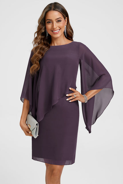 Robe Fourreau Violette - gallery 4