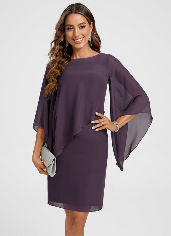 Robe Fourreau Violette - gallery 4