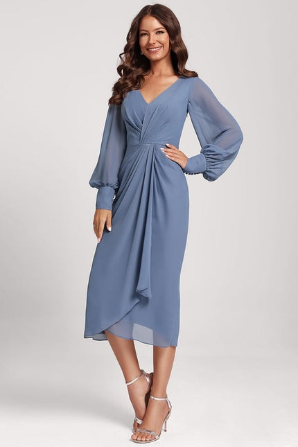 Robe Fourreau Fluide Framboise - gallery 3