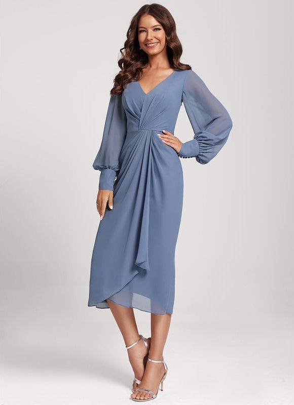 Robe Fourreau Fluide Framboise - gallery 3