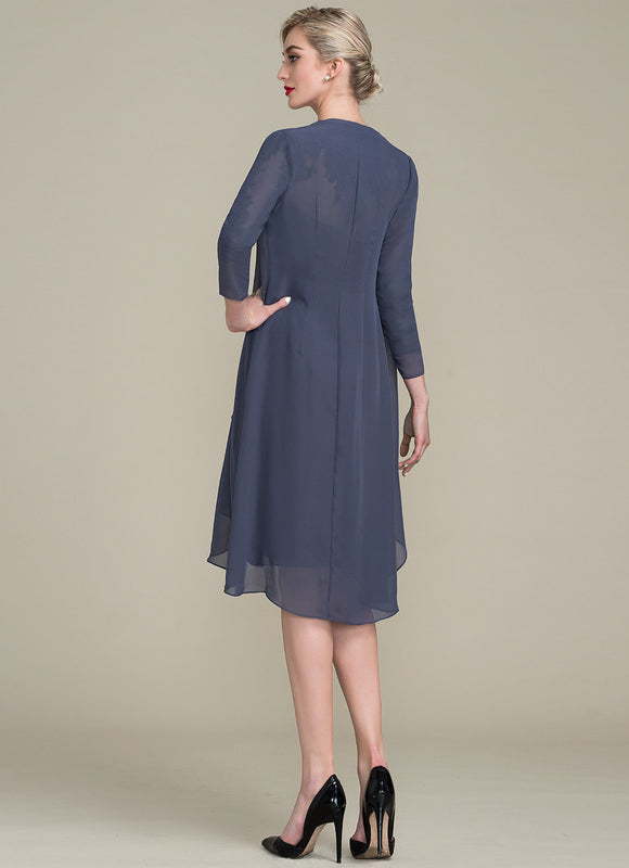 Robe Fourreau Élégance Chiffon - gallery 2