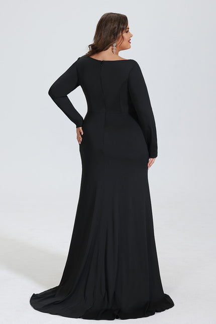 Robe Fourreau Noire Sophistiquée - gallery 7