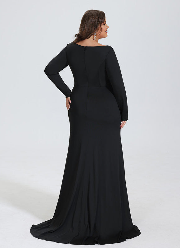 Robe Fourreau Noire Sophistiquée - gallery 7