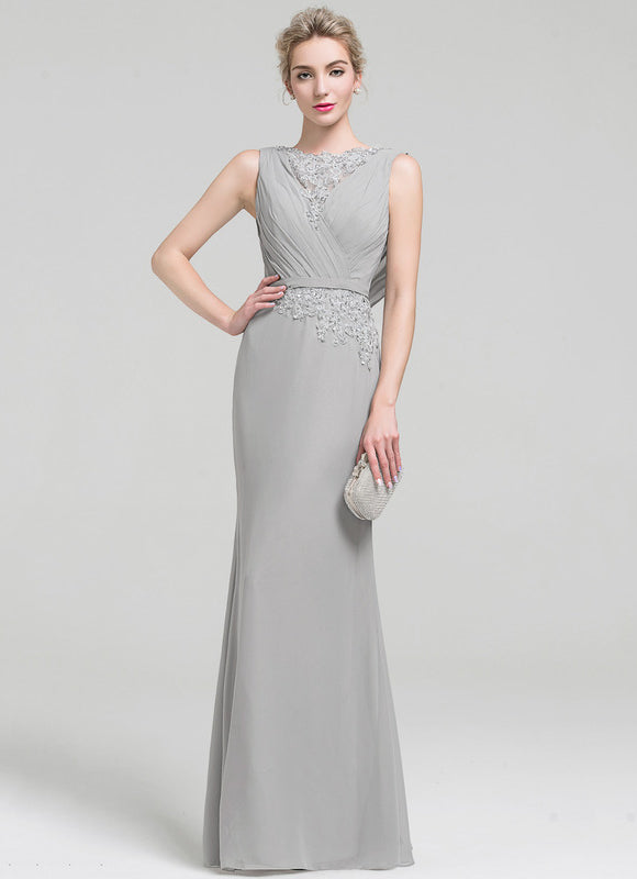 Robe Fourreau Silhouette Grise Élégante