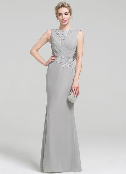 Robe Fourreau Silhouette Grise Élégante