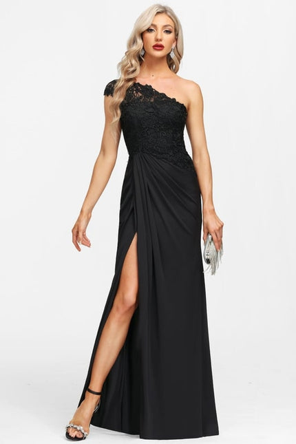 Robe Fourreau Éclat Noir Serenité