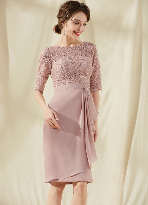 Robe Fourreau Rose Raffinée - gallery 3