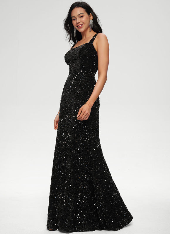 Robe Fourreau De Soirée Scintillante - gallery 2