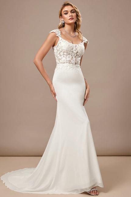 Robe Mariee Fourreau Dentelle - gallery 4