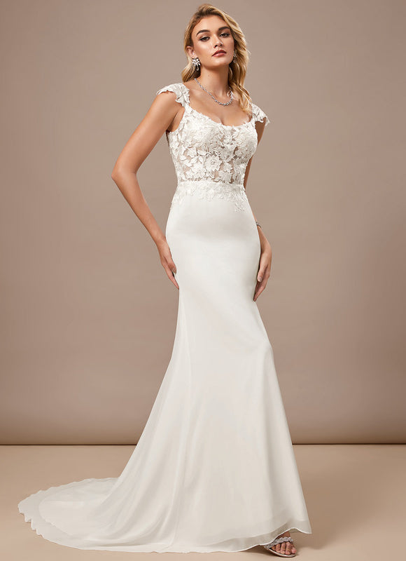 Robe Mariee Fourreau Dentelle - gallery 4