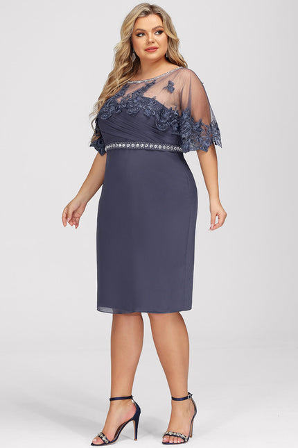 Robe Fourreau Nuit Marine Chic - gallery 8