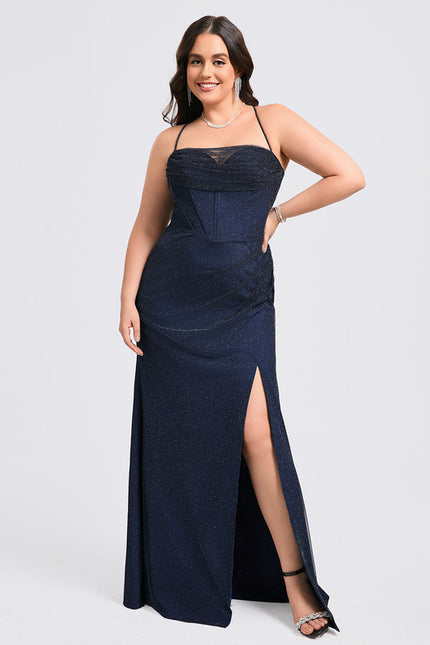 Robe Fourreau Scintillante Évasée - gallery 7