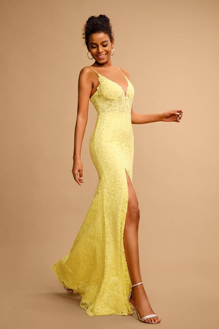 Robe Fourreau Jaune Lumineux - gallery 5