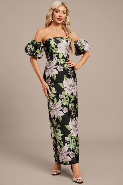 Robe Fourreau Florale Ajustée - gallery 7
