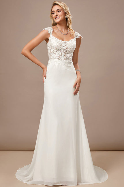 Robe Mariee Fourreau Dentelle - gallery 3