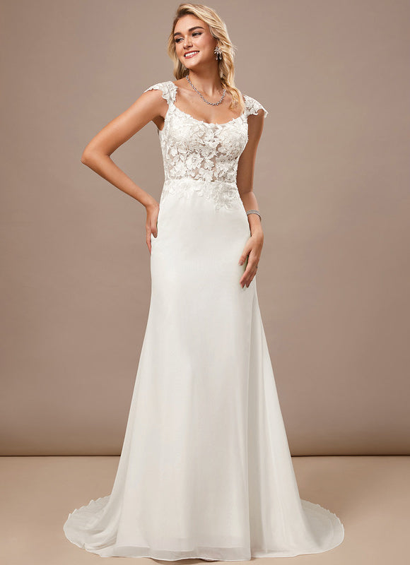 Robe Mariee Fourreau Dentelle - gallery 3