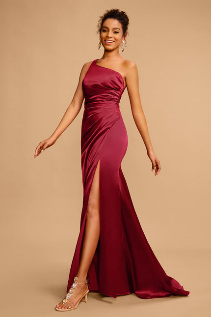 Robe Fourreau Satin Sélénite - gallery 1