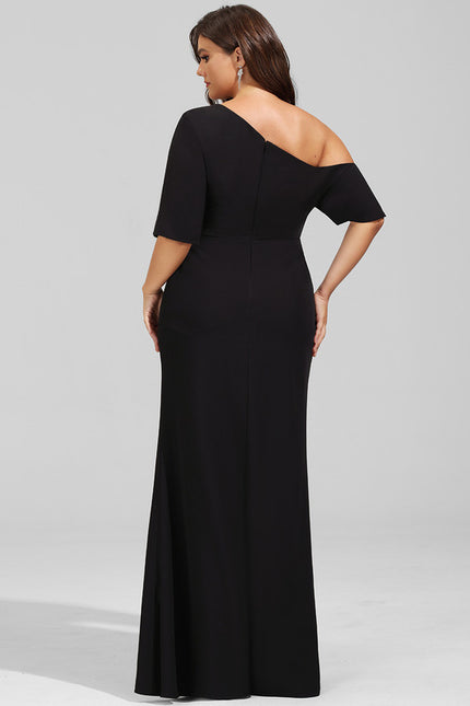 Robe Fourreau Silhouette Asymétrique Chic - gallery 9