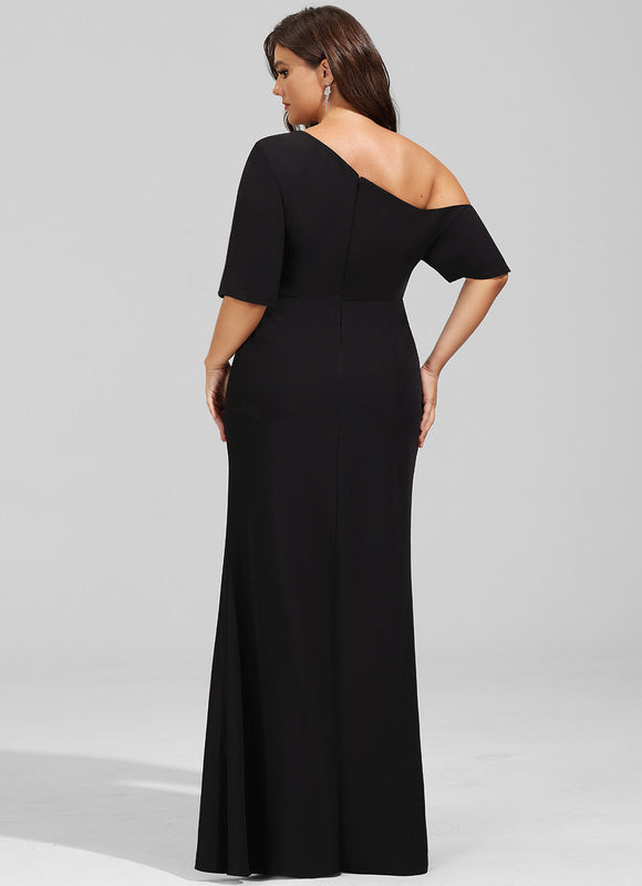 Robe Fourreau Silhouette Asymétrique Chic - gallery 9