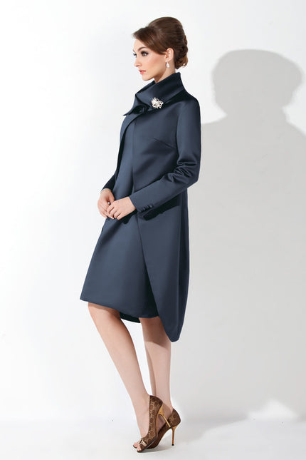 Robe Fourreau Bleu Nuit Chic - gallery 4