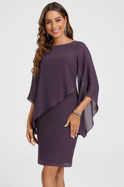 Robe Fourreau Violette - gallery 3