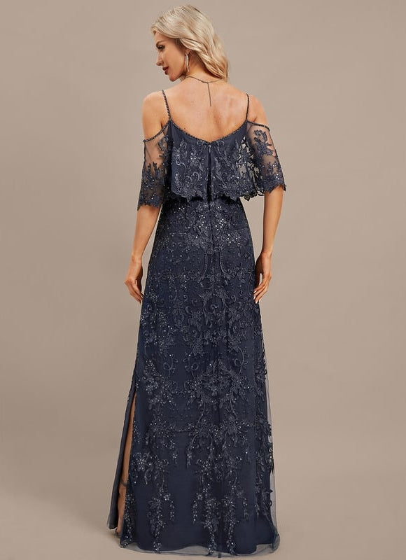 Robe Fourreau Soirée Dentelle - gallery 6